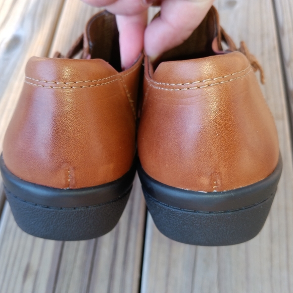 Clarks | Cheyn Madi Loafers Camel Brown Leather Comfort Shoes Size 7M Womens - Picture 6 of 12